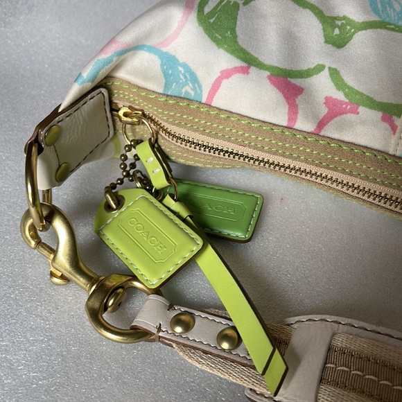 Coach Multicolor C Signature Shoulder Handbag - Picture 9 of 16